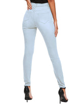 Hybrid & Company Super Comfy Stretch Women 5 Pocket Jeans P28868SKX Light WASH 14