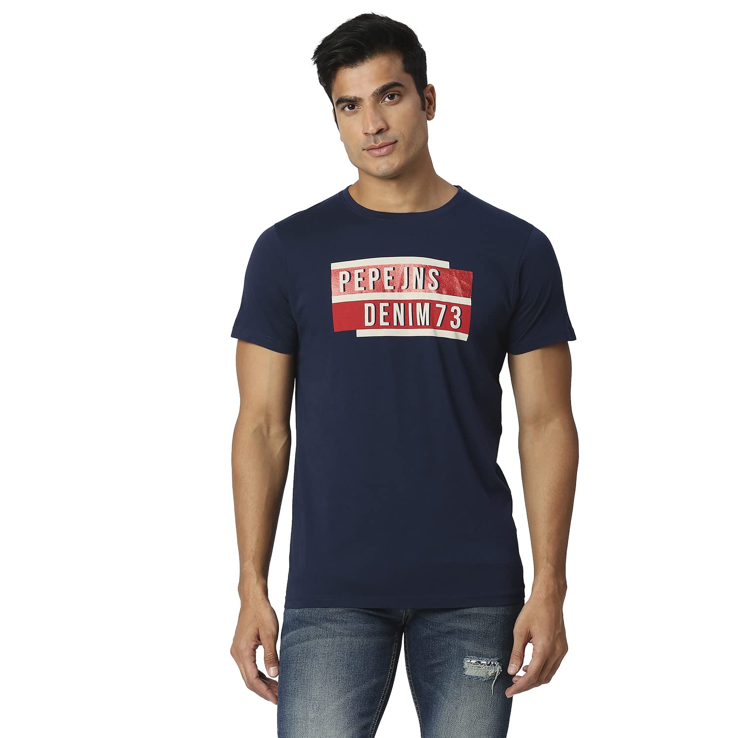 Pepe Jeans MenS Slim Fit T-Shirt (Pm509030595L_Navy