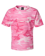 Youth camo T-Shirt - BLUE WOODLAND - XS(D0102H7MY8X)