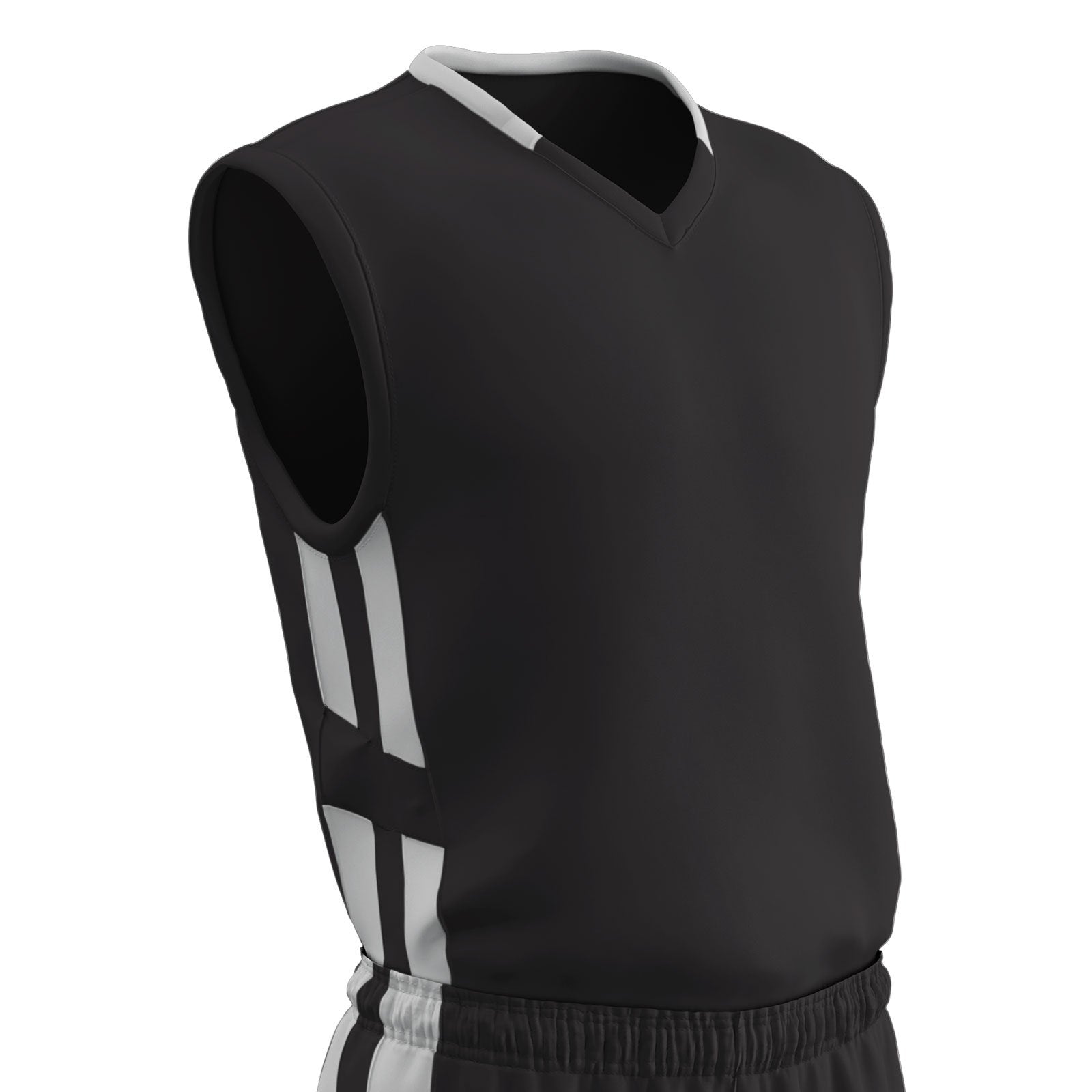 Champro Muscle Youth Basketball Jersey, Black, Medium