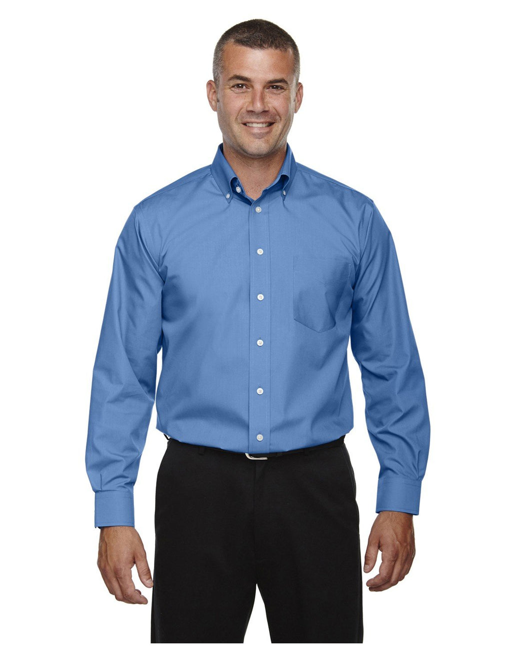 Mens crown Woven collectionSolid Broadcloth - WHITE - 5XL(D0102H7NJ48)