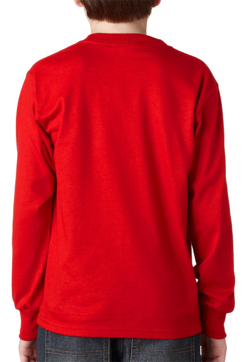 Youth DRI-POWER AcTIVE Long-Sleeve T-Shirt - FOREST gREEN - S(D0102HI3YTV)