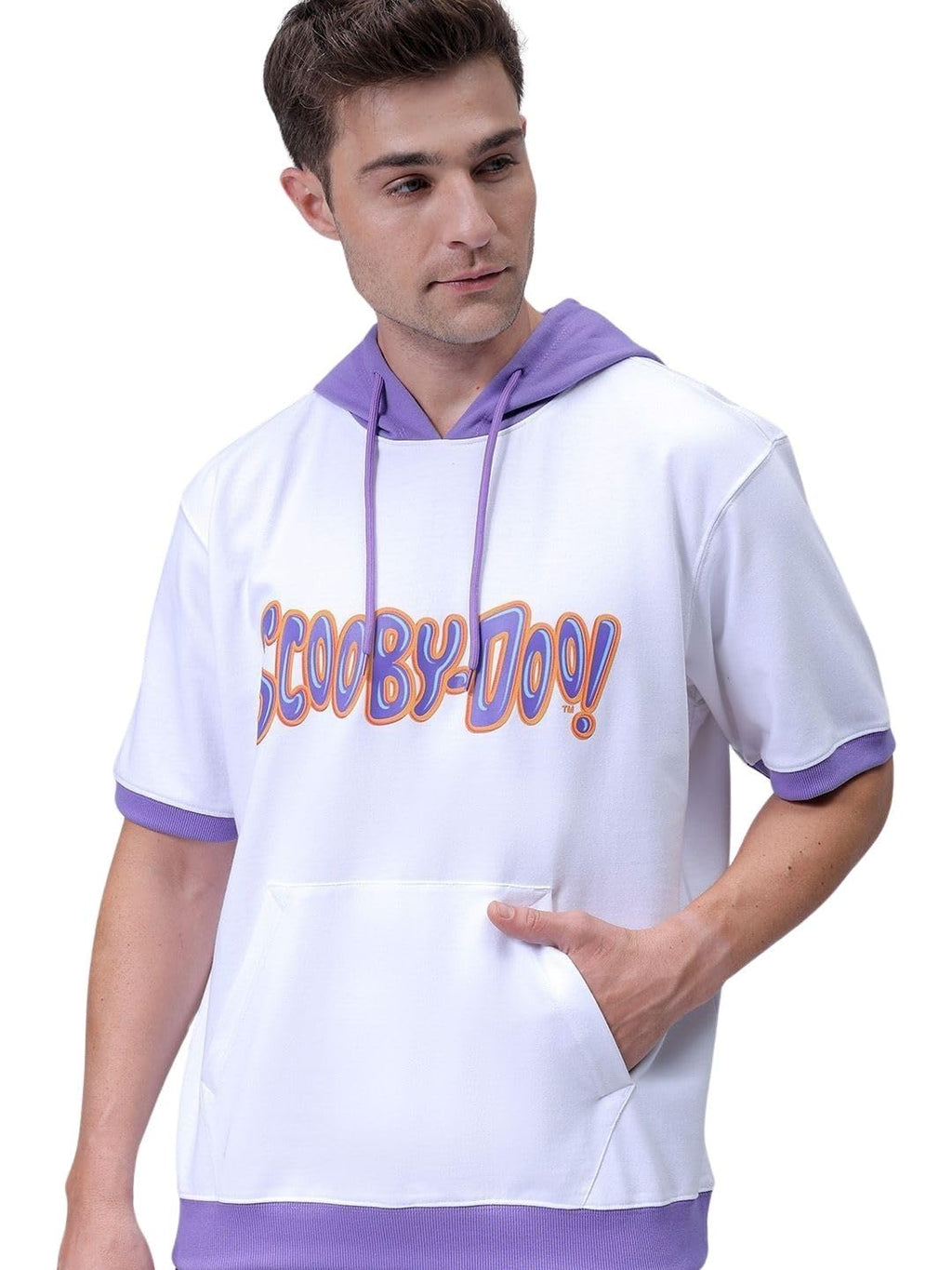 The Indian Garage Co Mens Oversized Character Print Overhead Hoodie