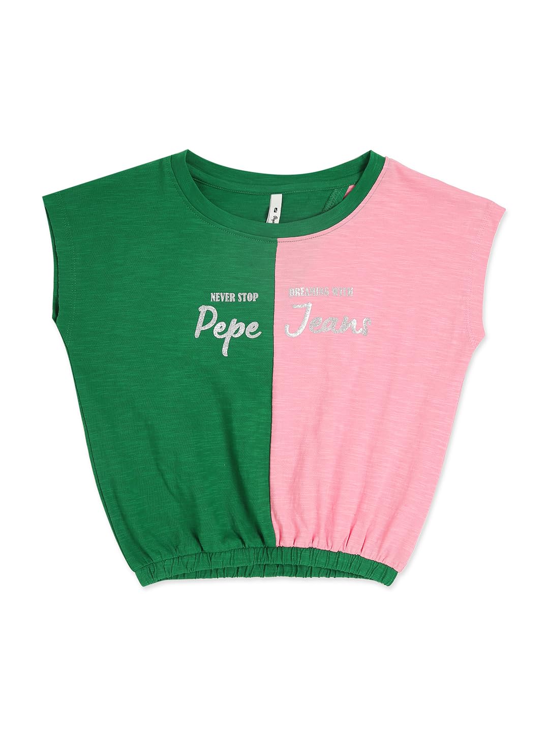 Pepe Jeans Girls Halica Colour Block T-Shirt, Multi,12