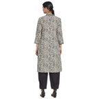 Fabindia Multicolour Cotton Printed Knee Length Kurta