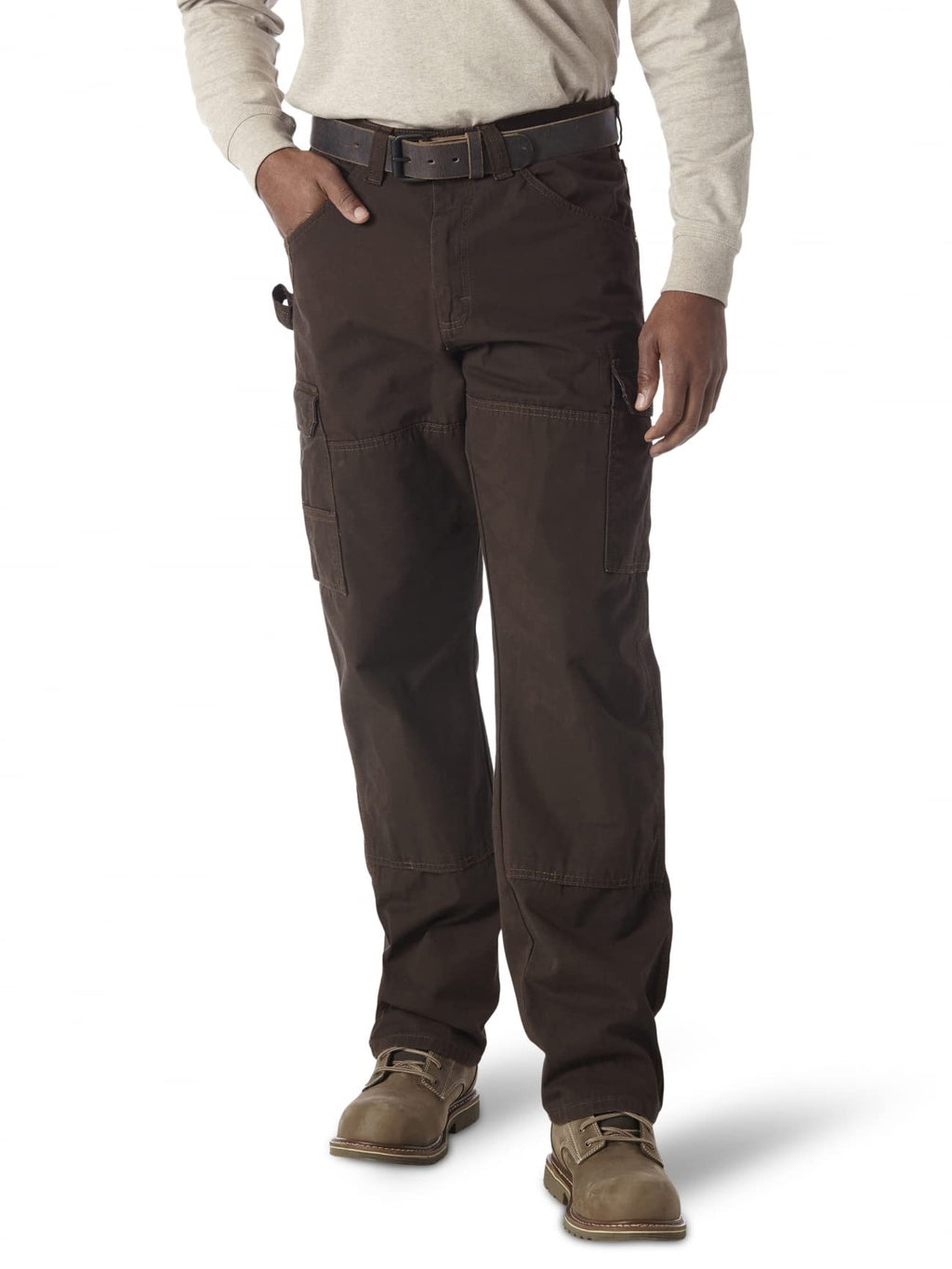 Wrangler Riggs Workwear mens Ranger work utility pants, Dark Brown, 48W x 30L US