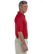 Mens 6 oz Ringspun cotton Piqu Short-Sleeve Polo - WHITE - 5XL(D0102H7NJcP)