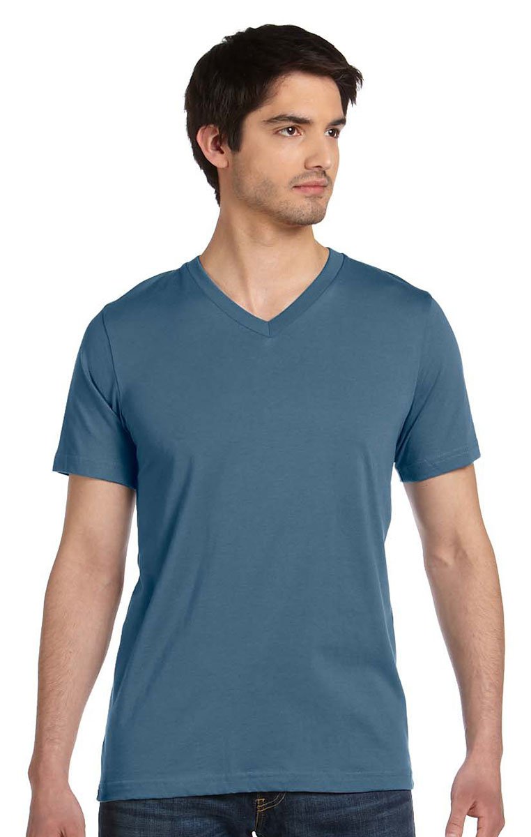 Unisex Jersey Short-Sleeve V-Neck T-Shirt - TRUE ROYAL - XS(D0102H78HDJ)
