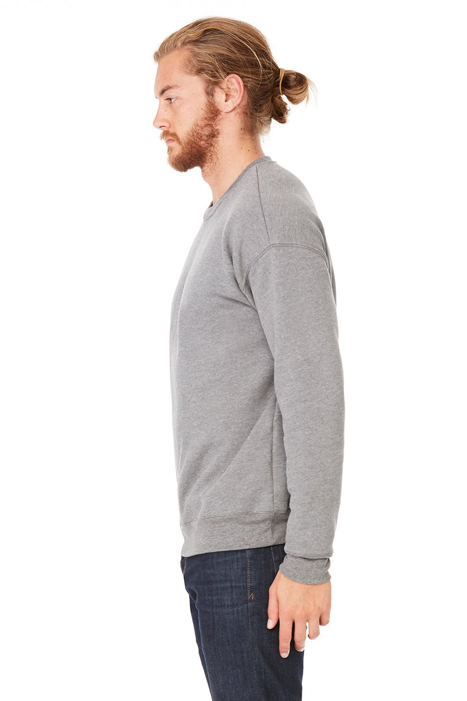 Unisex Drop Shoulder Fleece - WHITE - XS(D0102H7W98X)