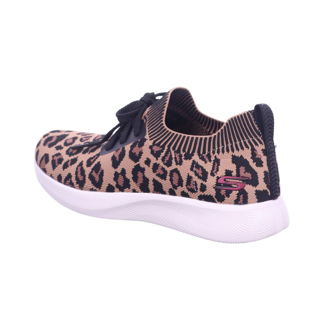 Skechers Bobs Sport Squad 2 - Troop Tiger Shoe, Leopard, 5.5 M US