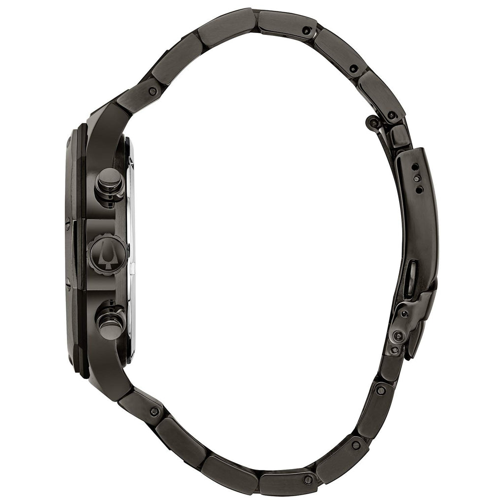 Bulova Men's Classic Diamond 6-Hand Chronograph Quartz Watch, Calendar Date, Luminous Markers, 100M Water Resistant, 44mm