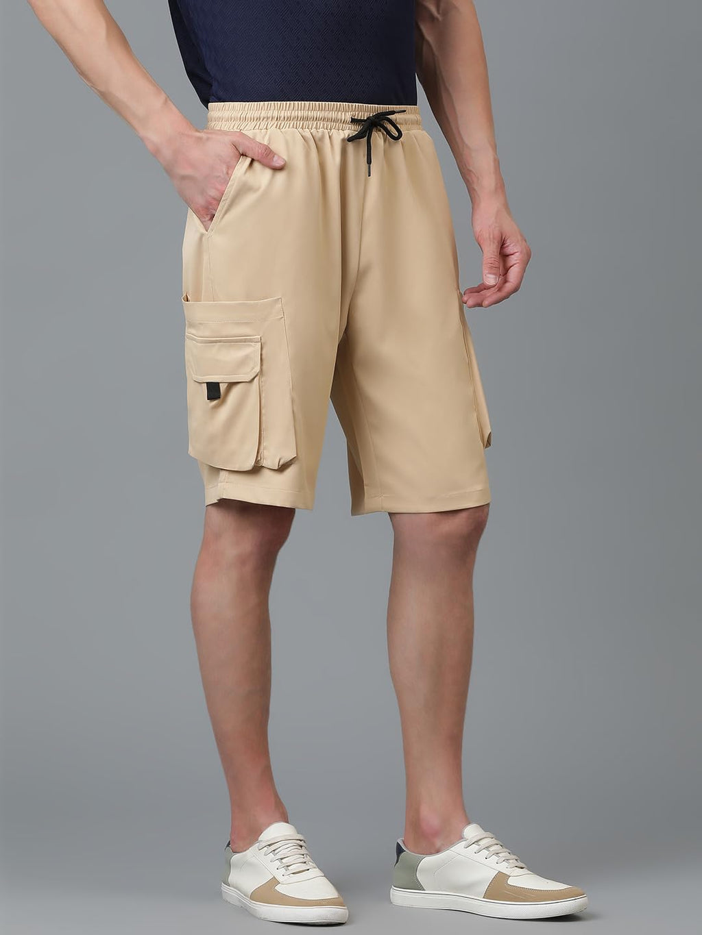 Kotty MenS Cargo Shorts With Multiple Pockets  Ideal For Hiking & Adventure(Beige,Xl)