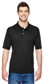 Mens 4 oz cool Dri with Fresh IQ Polo - BLAcK - S(D0102H2HRQU)