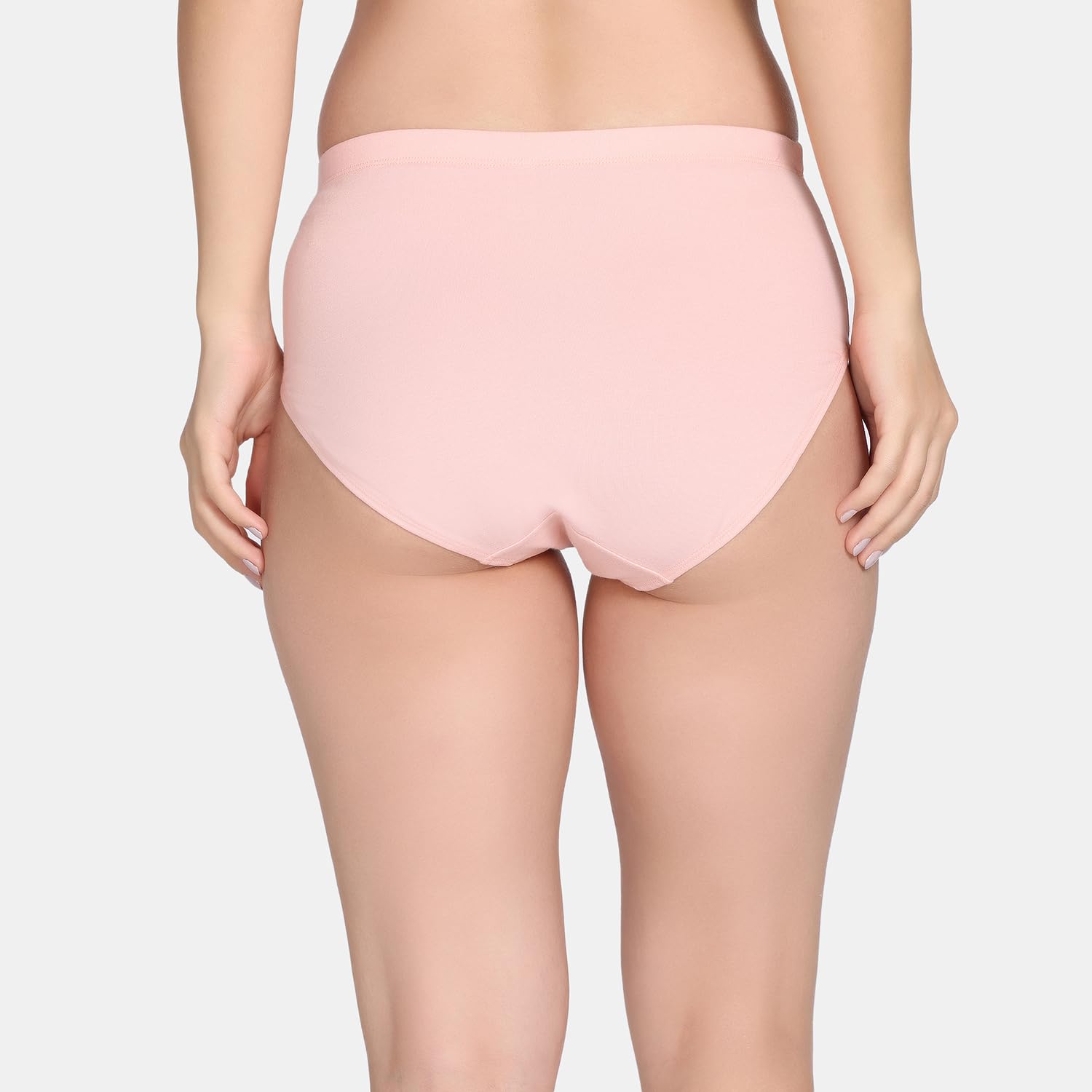 Zivame Womens Cotton Blend Classic Solid Hipster Panties (Pack of 3) (ZI28CA-P Pink D CED EQ Red_P