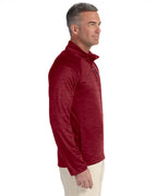 Mens Stretch Tech-Shell compass Quarter-Zip - DK gREY HEATHER - S(D0102H7YX3J)