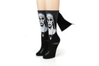 The Nun Athletic Crew Socks - Breathable 3D Printed Dress Socks for Adults & Teens - Unisex Black Tube Novelty Socks Great for H