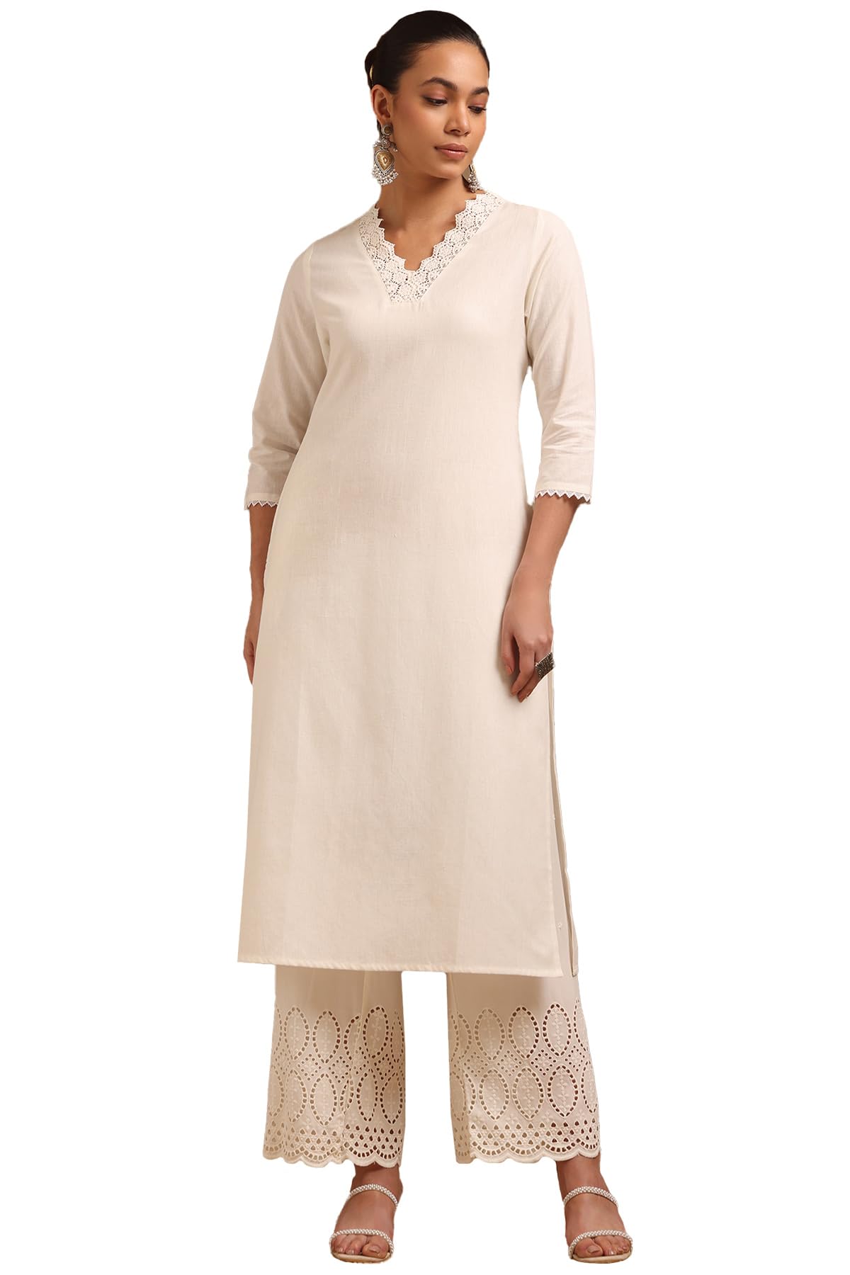 Soch Women Pure Cotton Solid Regular Kurta (cws5ku61358