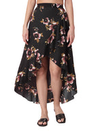 OOMPH! Long Skirts for Women Black - msk052
