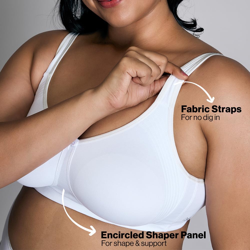 NYKD Encircled with Love Everyday Cotton Bra for Women Non Padded, Wirefree, Full Coverage - Side Support Shaper - Bra, NYB169,
