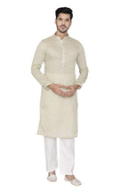 Manyavar MenS Cotton Other Kurta Pyjama (M301113_Green_S)