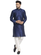 Jompers Mens Dupion Silk Kurta And Churidar Pyjama Set