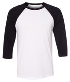 Unisex 34-Sleeve Baseball T-Shirt - gRY cHR BLK TRB - S(D0102H7Wgc8)