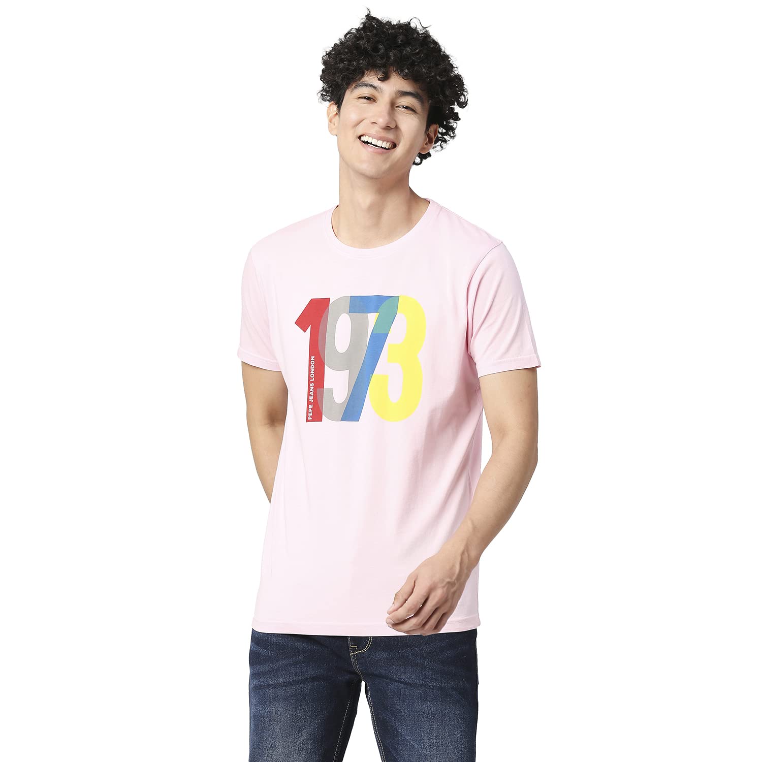 Pepe Jeans Sterling Graphic Printed Tee, Pink, M