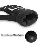 INBIKE Cycling Winter Gloves,for Men Windproof Reflective Thermal Gel Pads Touch Screen MTB Mountain Bike Black Medium