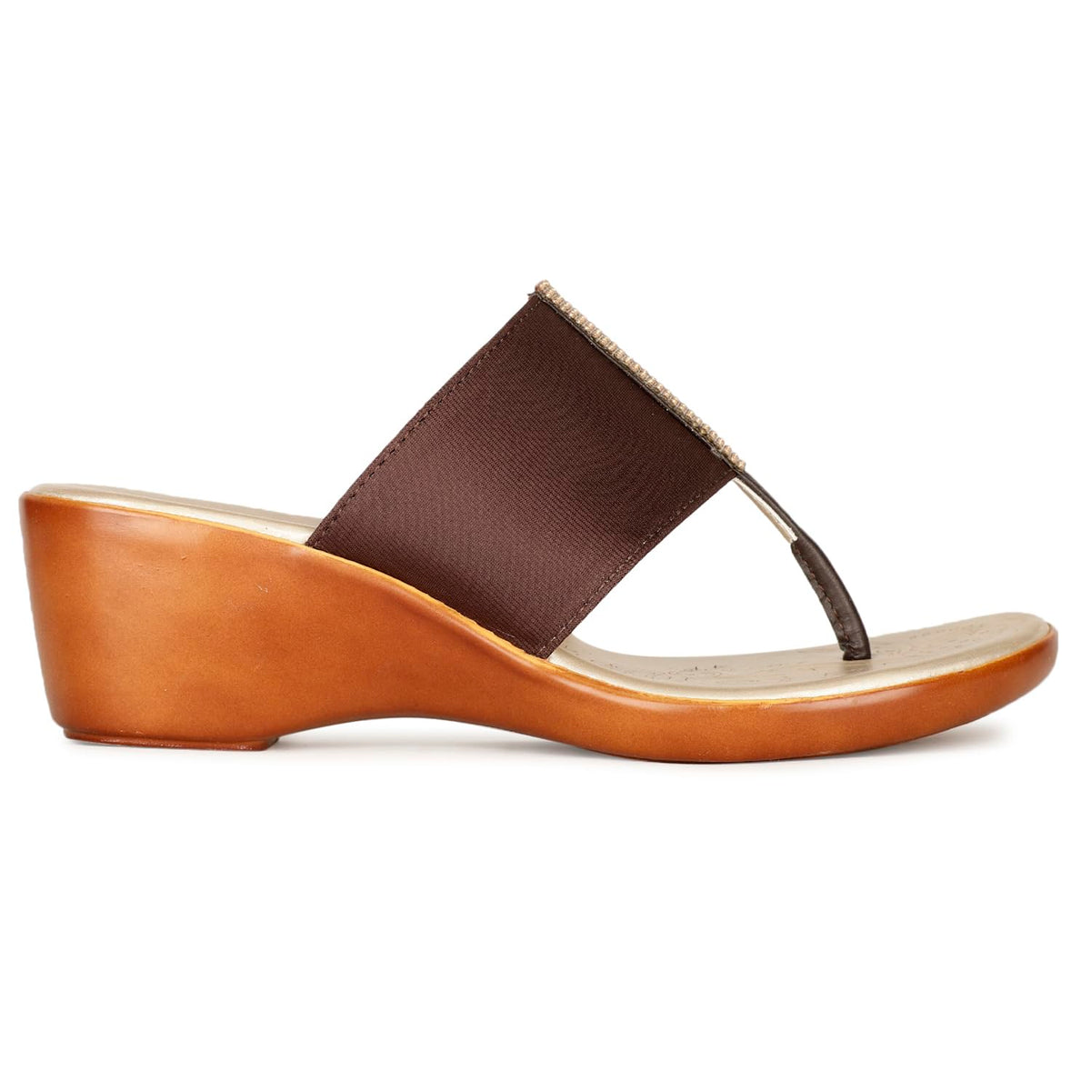 Bata Women Wedge Heel Thong Sandal  BROWN 3 (UK) (7714756) 3