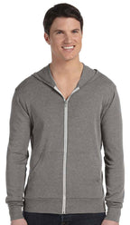 Unisex Triblend Full-Zip Lightweight Hoodie - cHAR BLK TRIBLND - XS(D0102H7WXJT)