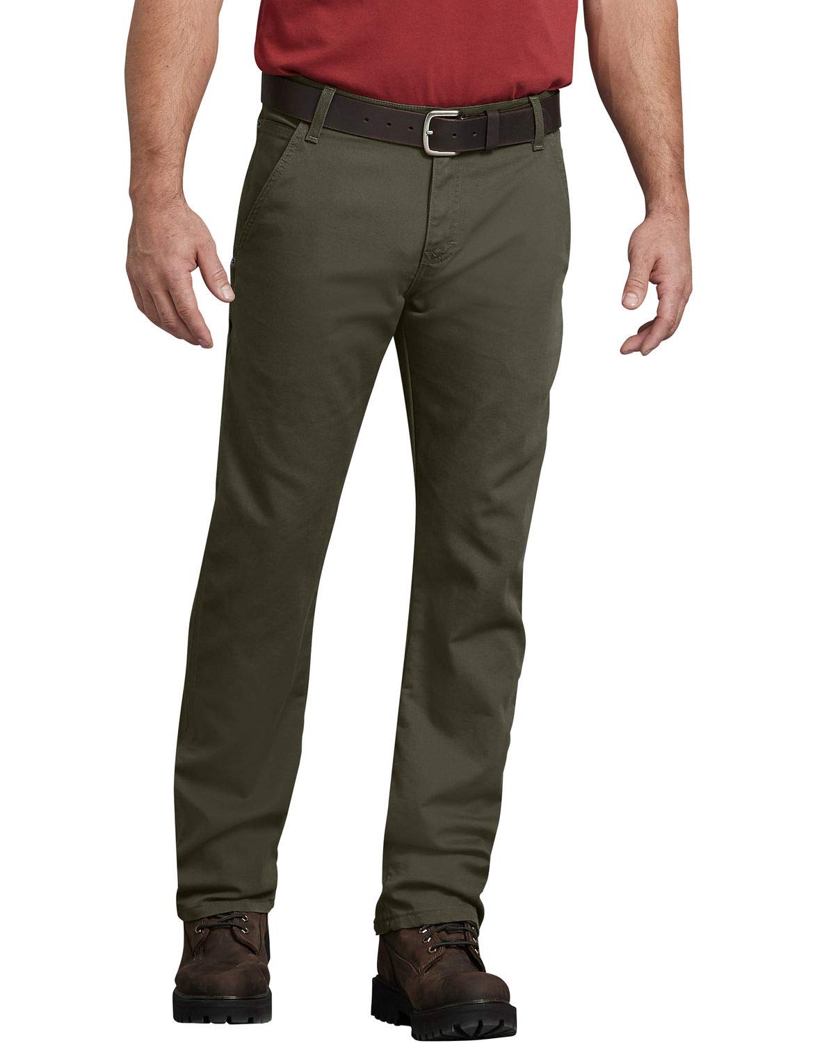 Dickies Men's Tough Max Duck Carpenter Pant, Stonewashed Moss, 38 30
