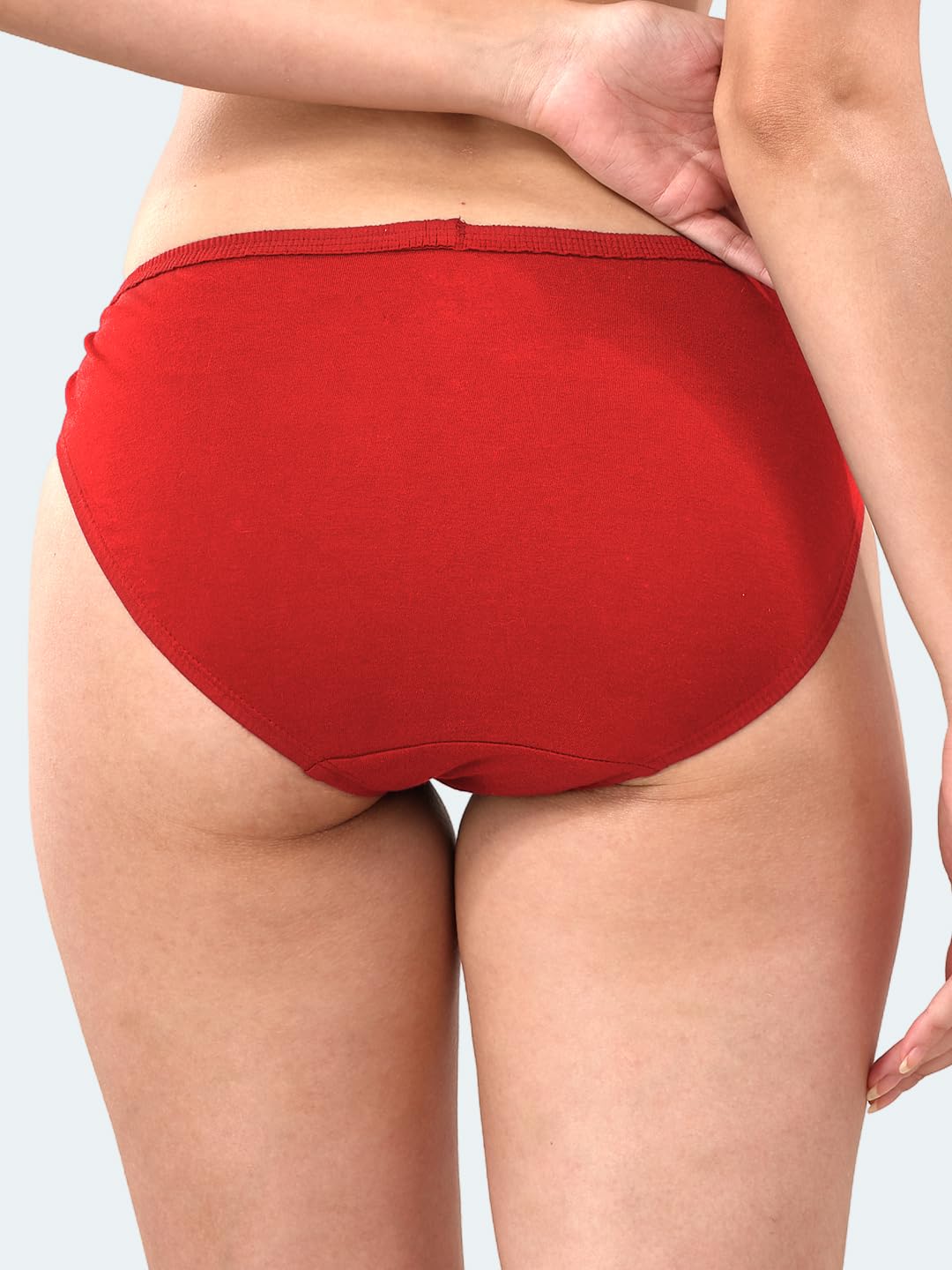 Lyra Pack Of 4 Plain Bikni Panties Multicolour