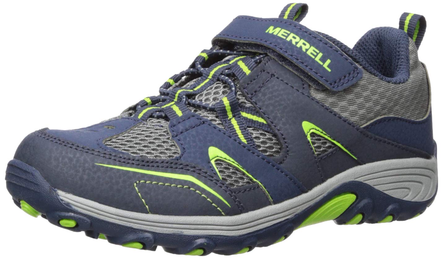 Merrell Trail chaser Hiking Sneaker, Navygreen, 13 US Unisex Big Kid