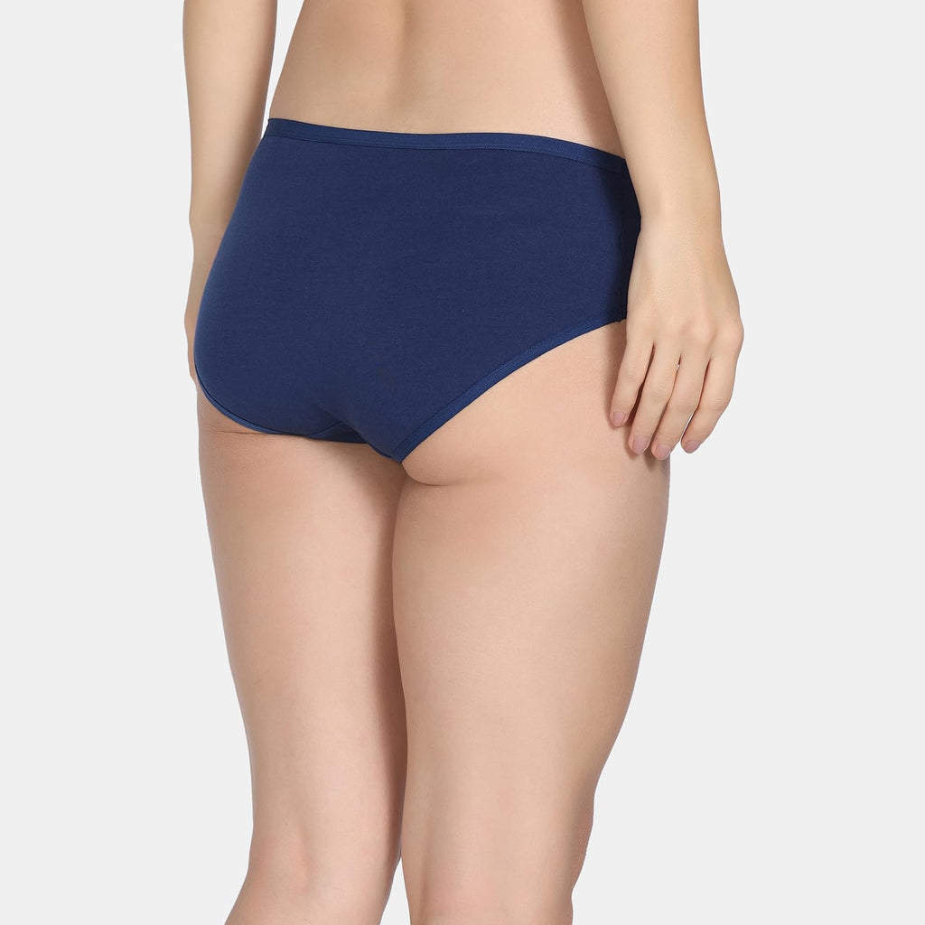 Zivame Low Rise Full Coverage Hipster Panty (Pack of 3) - Multicolor