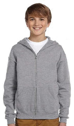 Youth 8 oz NuBlend Fleece Full-Zip Hooded Sweatshirt - J NAVY - L(D0102HI3U3g)