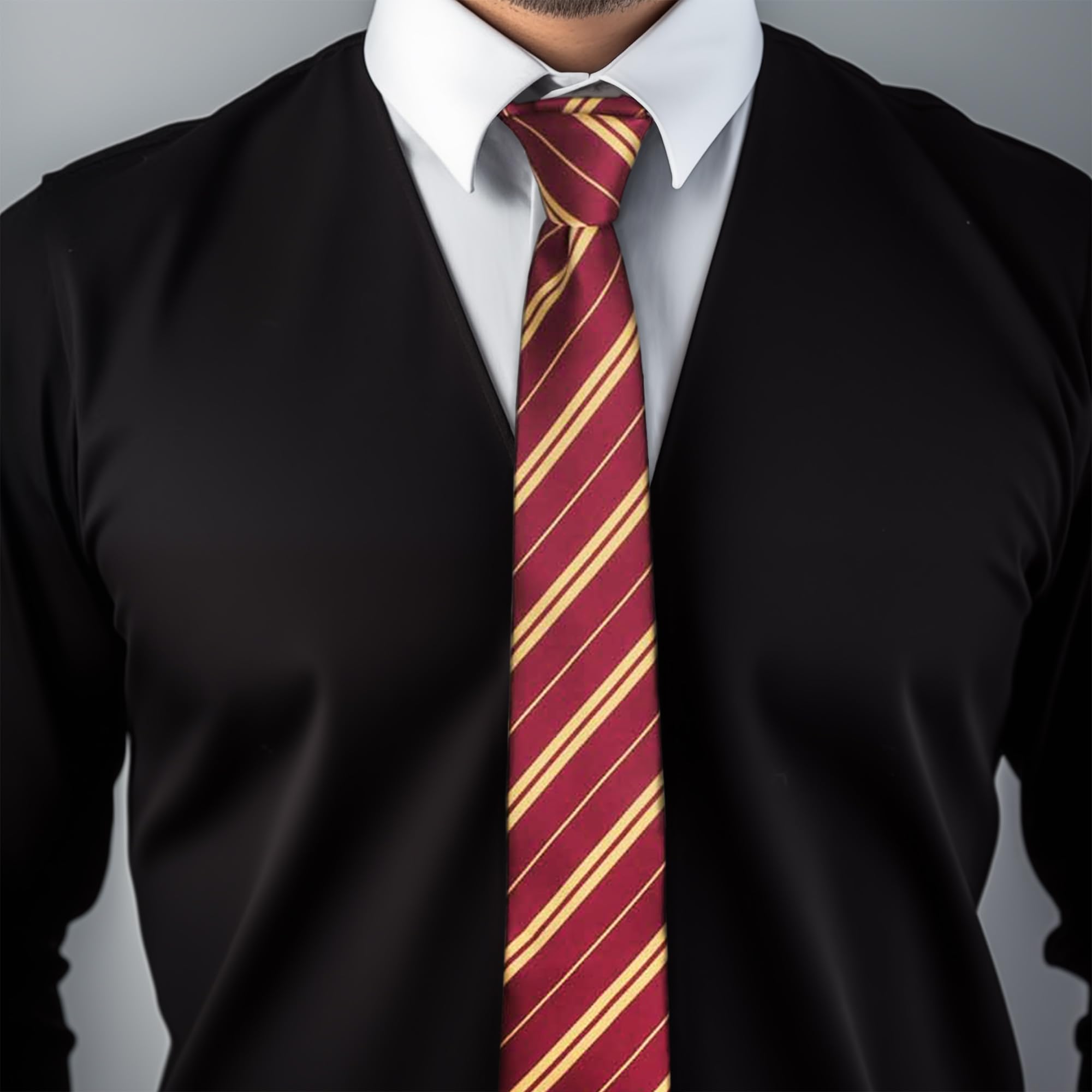 Landisun Halloween Cosplay Tie Halloween Costume Tie Men Boy Girl Tie Halloween Satin Tie Red 53 inch Lengh