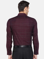 Turtle Men 100% Cotton Grey Solid Slim Fit Formal Shirt