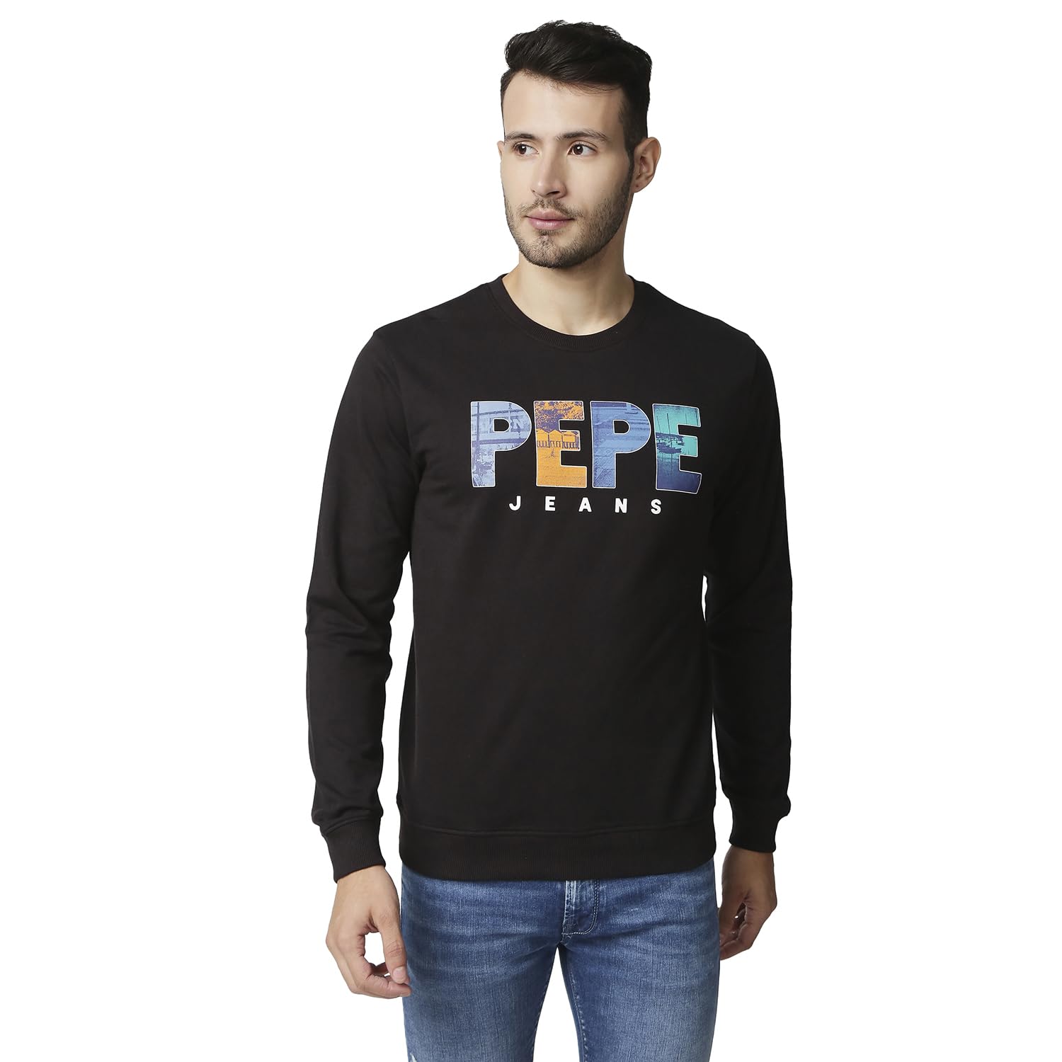 Pepe Jeans MenS Cotton Crew Neck Sweatshirt (Pm582338_Burgundy_2Xl)