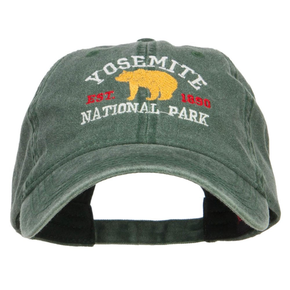 Yosemite National Park Embroidered Washed cap - Dk green OSFM