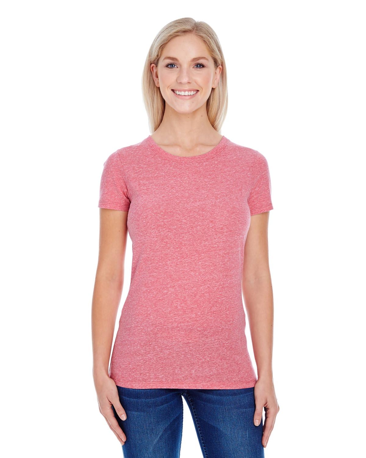 Ladies Triblend Short-Sleeve T-Shirt - cREAM TRIBLEND - 2XL(D0102H7K0X6)