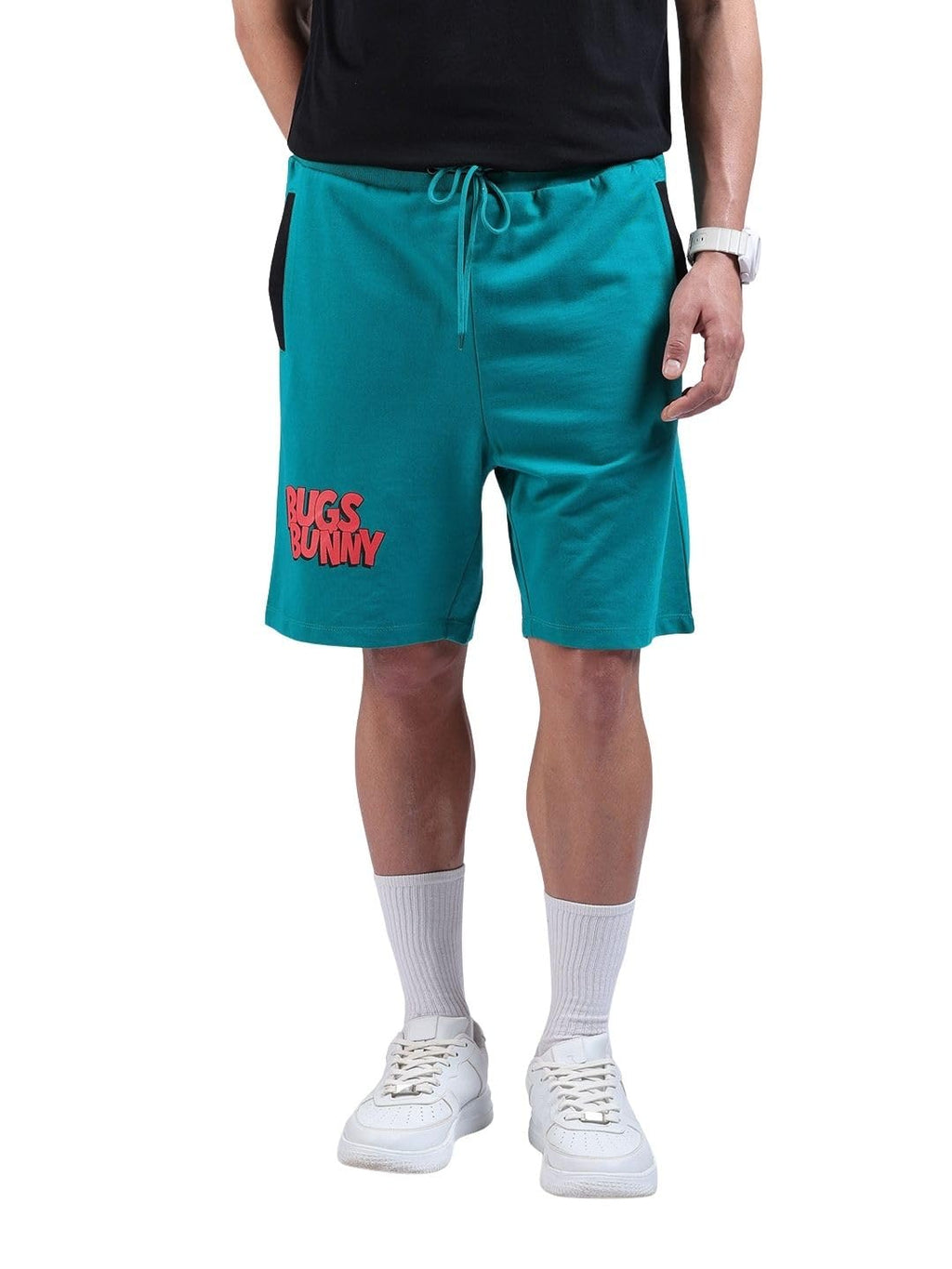 The Indian Garage Co Mens Warner Bros. Collection Oversized Bugs Bunny Shorts