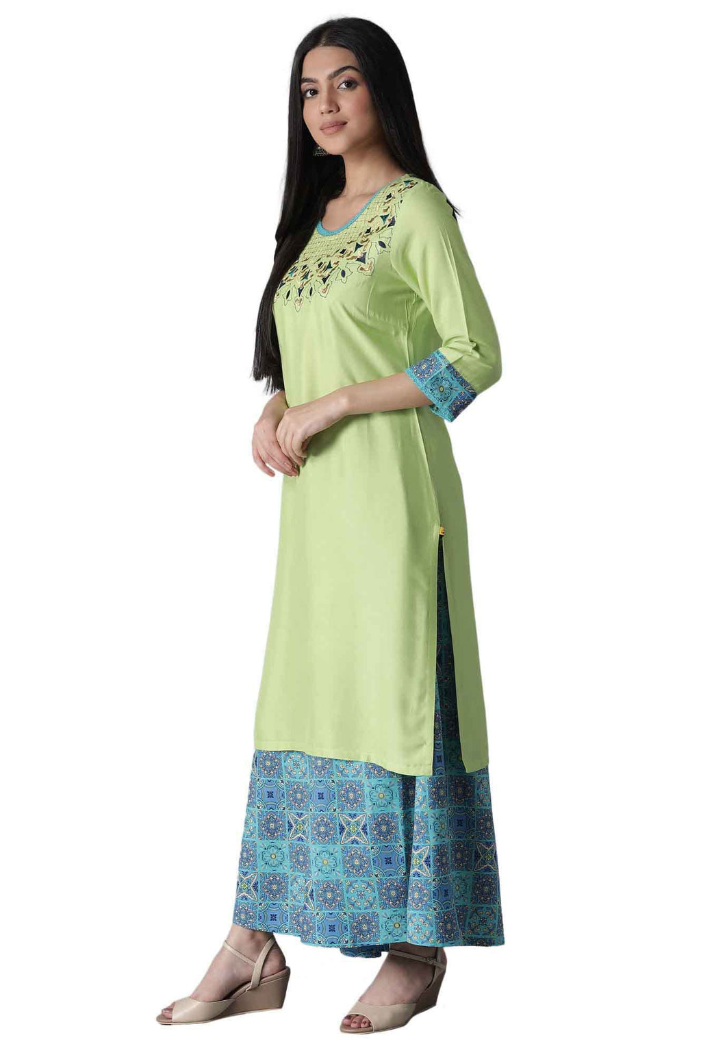 Aurelia Viscose Womens Kurta & Cullote