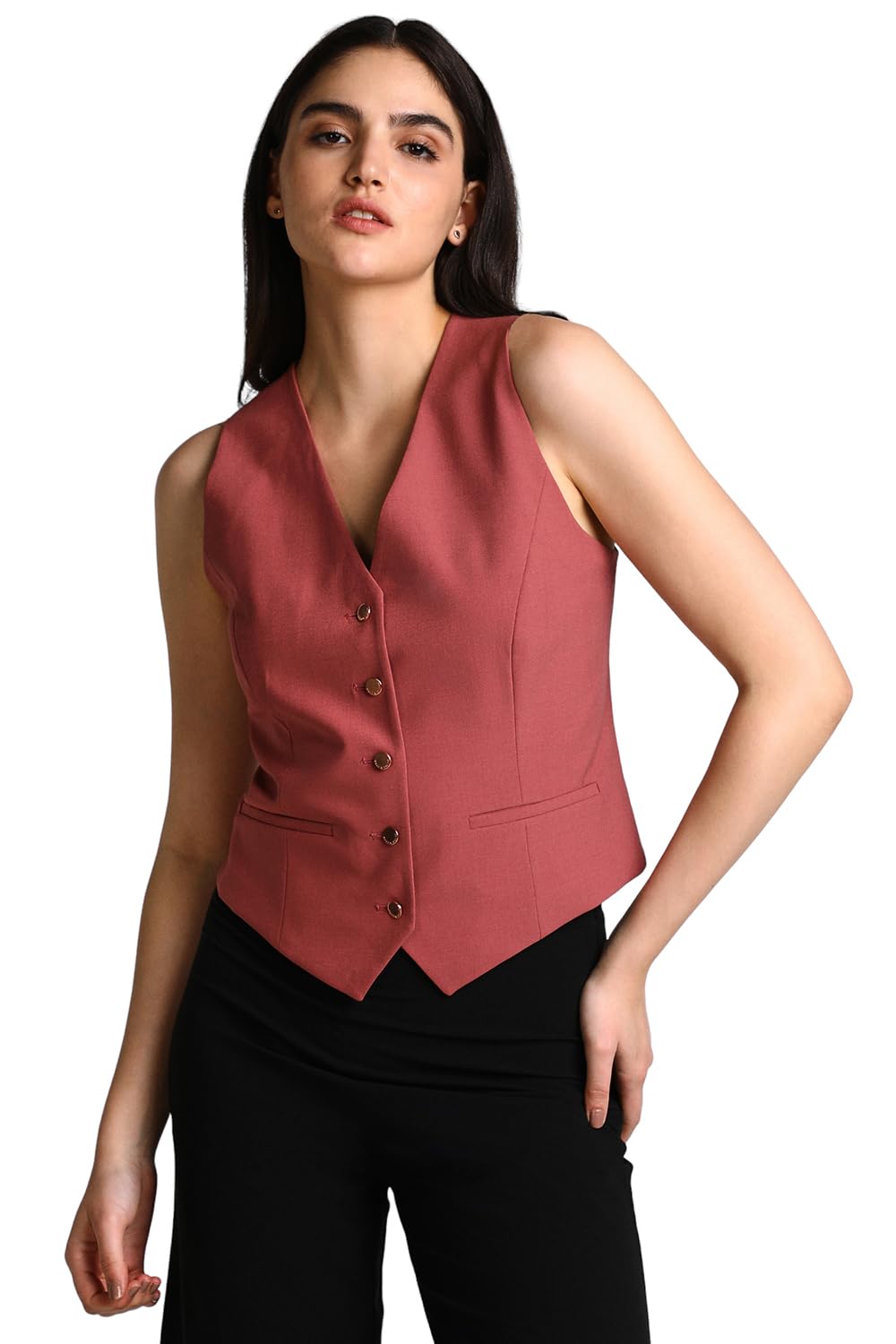 Allen Solly Women Regular Fit Solid Jacket