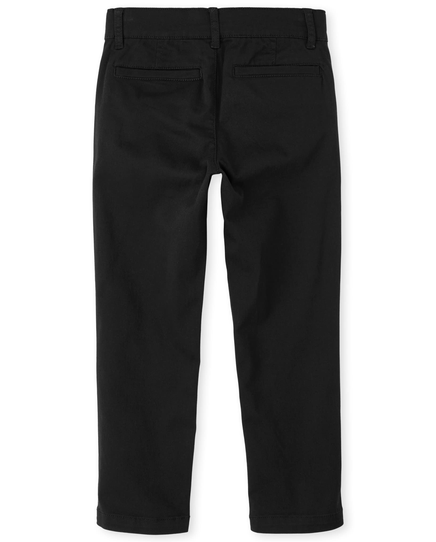 The Children's Place Boys Stretch Skinny Chino Pants,Black Single,10