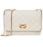 ADISA Womens Girls Party Sling Bag with Gold Chain (SL5090-CRE_Off White)