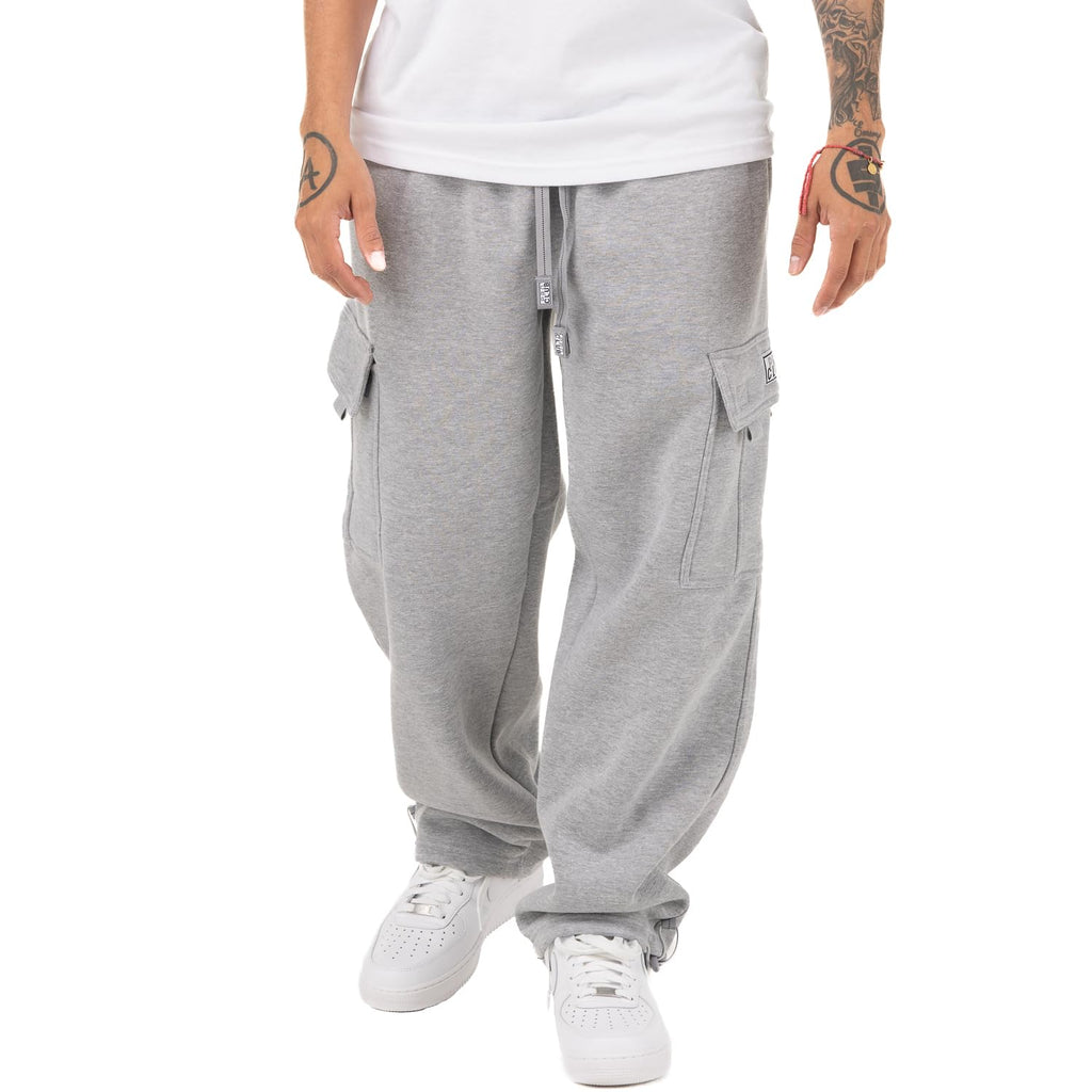 Pro Club Men's Heavyweight Fleece Cargo Pants, Heather Gray, Small