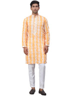 Jompers Mens Tie Dye Embroidered & Sequin Kurta Pyjama Set