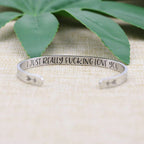 JoycuFF Personalized Gifts for Women Birthday Gift Ideas Inspirational Bracelets Valentine's Day Christmas Jewelry Engraved Mant