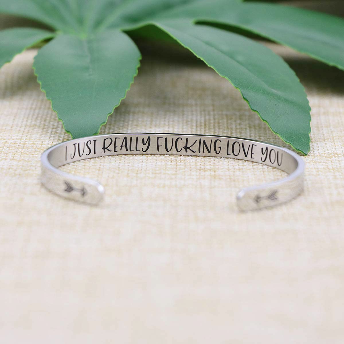 JoycuFF Personalized Gifts for Women Birthday Gift Ideas Inspirational Bracelets Valentine's Day Christmas Jewelry Engraved Mant