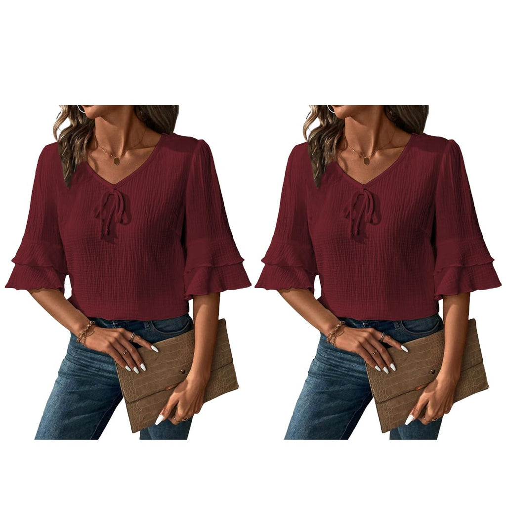 Toplot Fashion Women Tops || Shirt For Woman || Trendy Top For Women || Western Tops For Woman Stylish || Value Pack (Pop-Tshirt